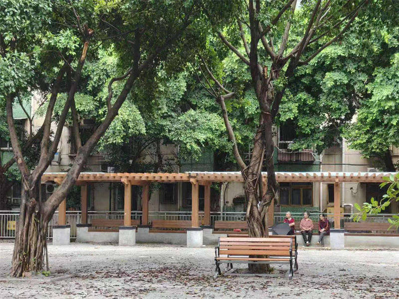 莲花街道：废弃绿地变身老年“幸福乐园”1